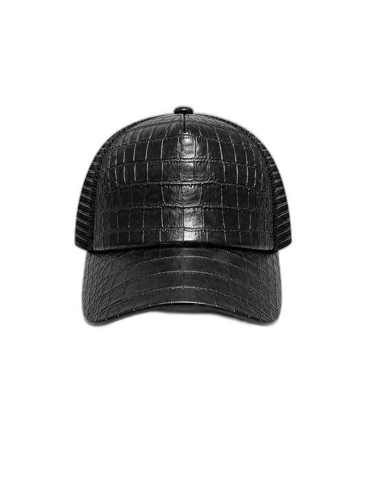 Black Obsidian Caiman Cap