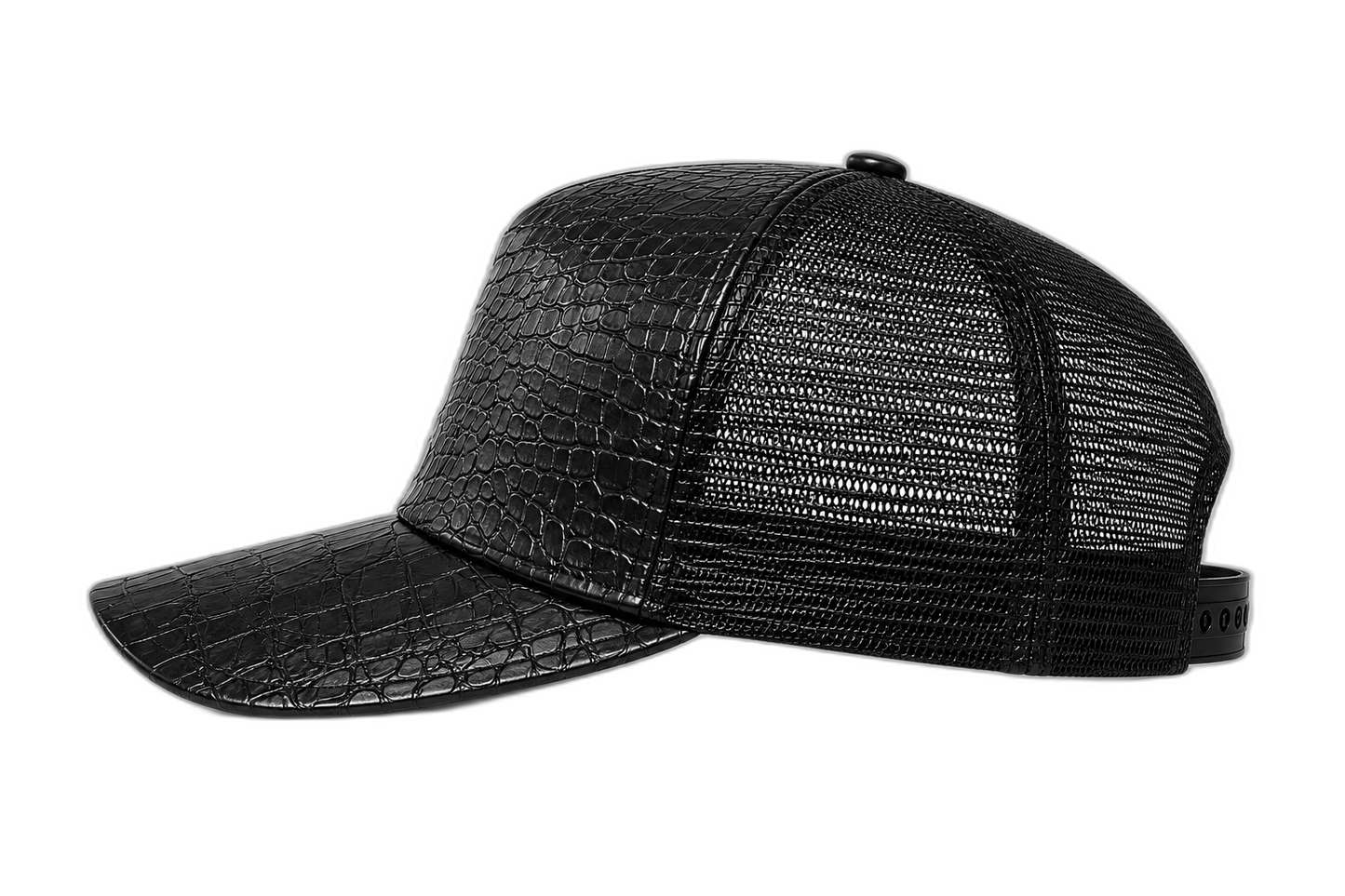 Black Obsidian Caiman Cap
