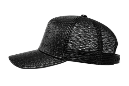 Black Obsidian Caiman Cap